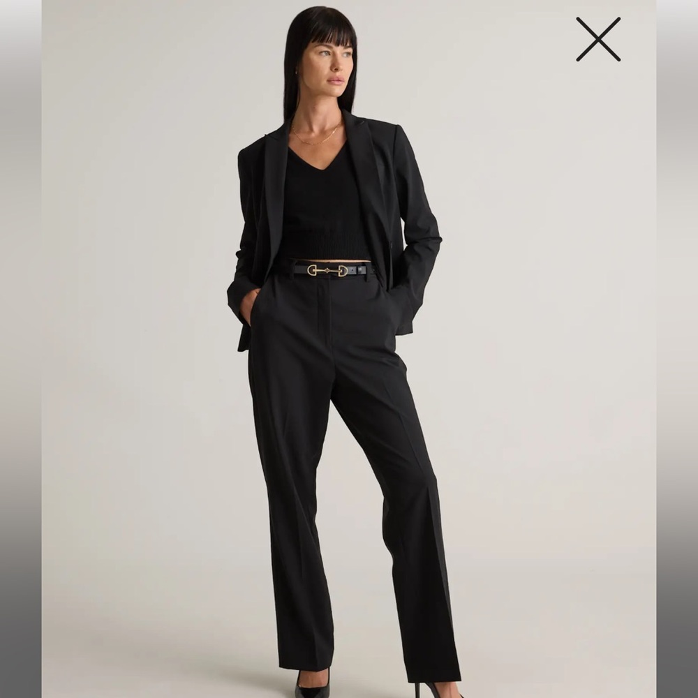 QUINCE Italian Wool Straight Leg Pants Size 2 NWT